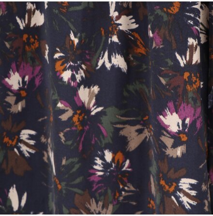 Uniqlo - Blommig flerfrgad byxa med resr och elastanmix