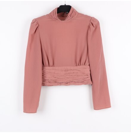 Zara - Midjekort blus med �ppen rygg - stl. S