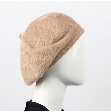 Kangol - Ljusbrun basker i Angoramix - stl. S