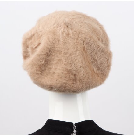 Kangol - Ljusbrun basker i Angoramix - stl. S