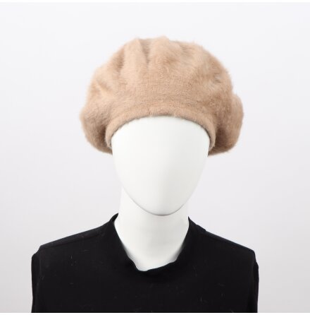Kangol - Ljusbrun basker i Angoramix - stl. S