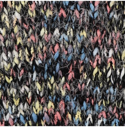 Golden Live Collection - Flerf�rgad stickad kofta med luva - Nyskick - stl. 42 (T2) 