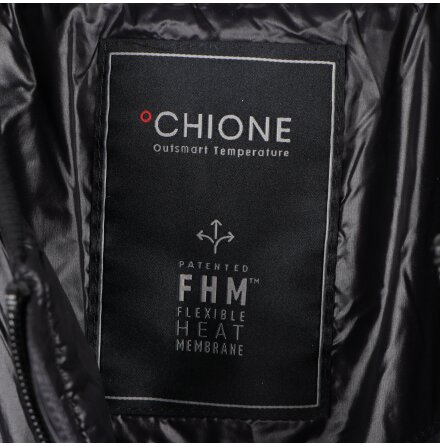 Chione x Dupont Sorona - Outsmart temperature - Tunn svart t�ckv�st med v�rmeanordning - stl. S