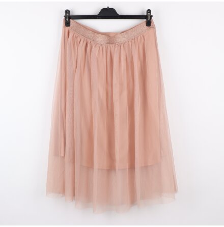 Lindex - Auburn Wave - Vadl�ng luftig tyllkjol med brett glitterres�r - stl. L