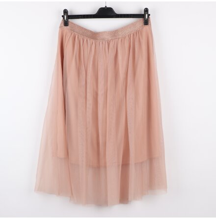 Lindex - Auburn Wave - Vadl�ng luftig tyllkjol med brett glitterres�r - stl. L