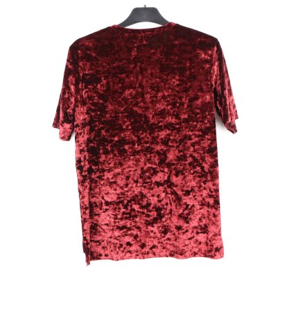 Koton - Sammets T-shirt med broderad text p� br�st - stl.M