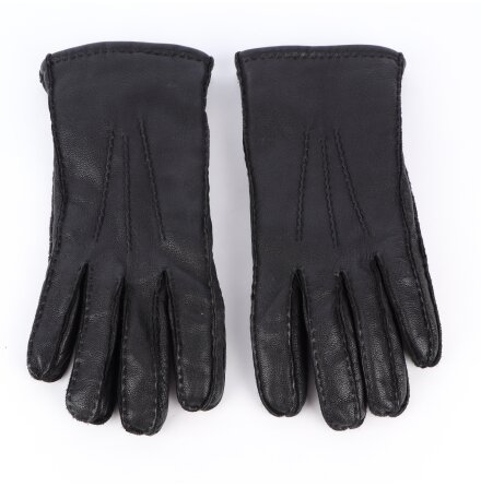 Bl�ck - Svarta skinnhandskar - stl. M