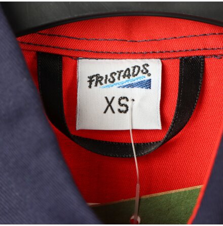 Fristads - Skjorta bl� &amp; r�d - Arbetskl�der - stl. XS