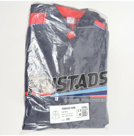 Fristads - Skjorta bl� &amp; r�d - Arbetskl�der - stl. XS