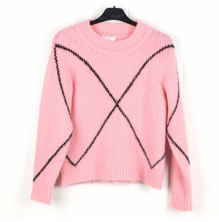 Sandro Paris - Rosa stickad ulltrja - stl. XS