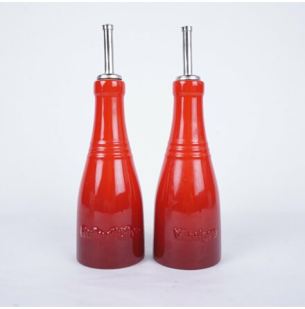 Le Creuset - Classic olje- och vinger set - Stengods - 2st