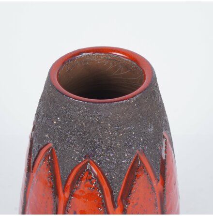 Norrman Motala - R�dglaserad keramikvas 