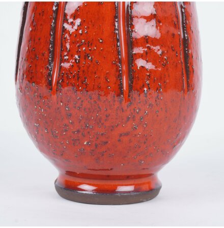 Norrman Motala - R�dglaserad keramikvas 