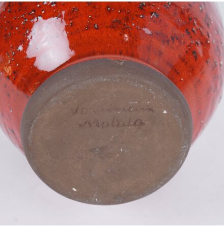 Norrman Motala - R�dglaserad keramikvas 