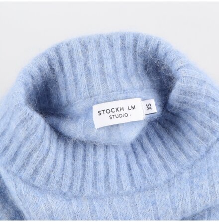 Stockhlm Studio - Lightsteelblue Mya Knit i Alpacamix - stl. S
