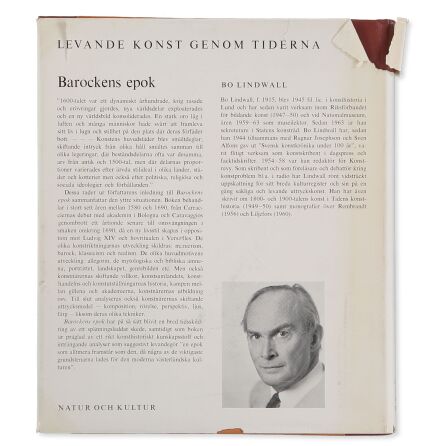 Levande konst genom tiderna - Barockens epok - Bo Lindvall - Ragnar Josephson - Samh�lle &amp; Historia