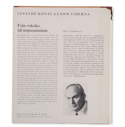 Levande konst genom tiderna - Fr�n rokoko till impressionism - Bo Lindwall - Ragnar Josephson - Samh�lle &amp; Historia