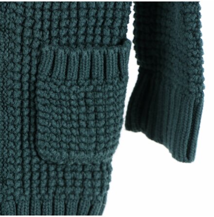 [aemkei] - Mossgr�n stickad kofta - stl. S