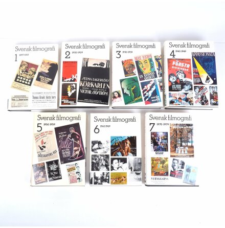 Bokpaket - 7st - Svensk Filmografi Del 1-7 - Samh�lle &amp; Historia 