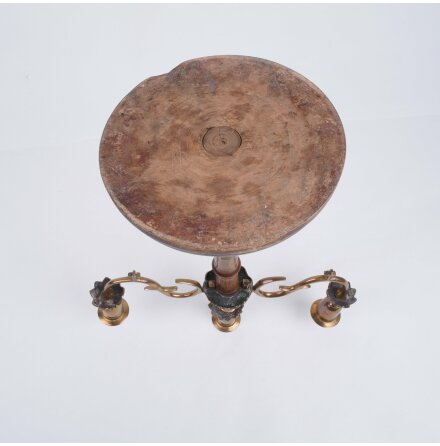 3-armad ljusstake i m�ssing