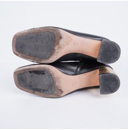 Bally - Svarta st�vletter - stl. 38