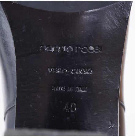 Sergio Rossi - Svarta h�ga boots - stl. 40