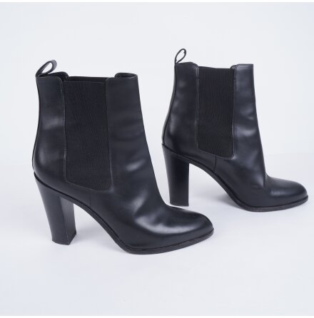 Sergio Rossi - Svarta hga boots - stl. 40