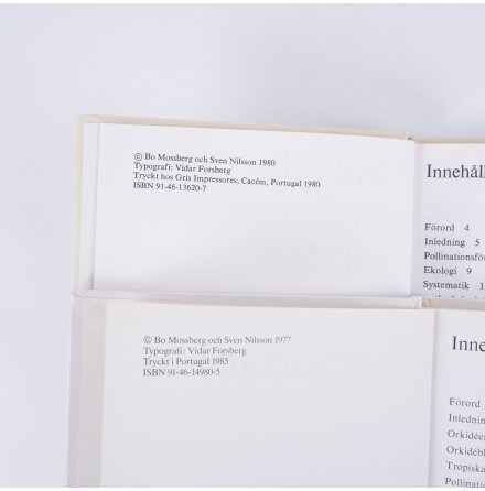 Bokpaket - Orkid�er - Bo Mossberg/Sven Nilsson - 2st - Atlas, Djur, Natur &amp; Resor 