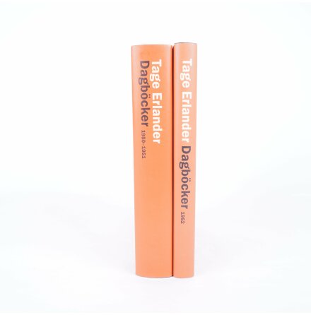 2x Tage Erlander - Dagbcker 1950-1951 &amp; 1952 - Utgivna av Sven Erlander - Biografier &amp; Memoarer