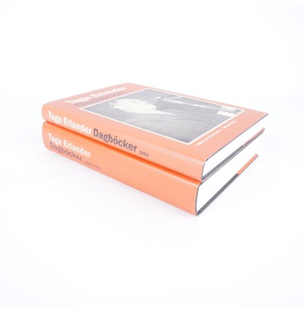 2x Tage Erlander - Dagb�cker 1950-1951 &amp; 1952 - Utgivna av Sven Erlander - Biografier &amp; Memoarer