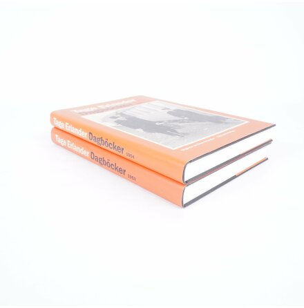 2x Tage Erlander - Dagbcker 1953 &amp; 1954 - Utgivna av Sven Erlander - Biografier &amp; Memoarer