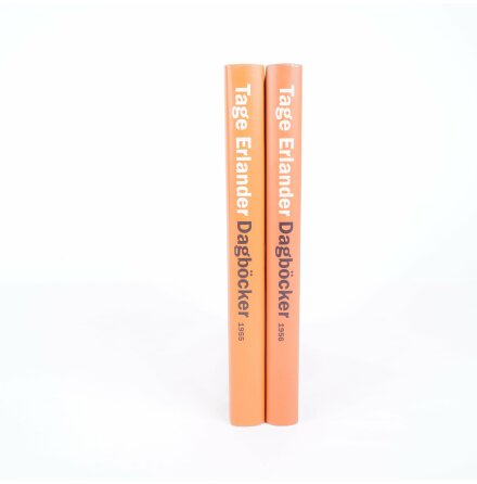 2x Tage Erlander - Dagbcker 1955 &amp; 1956 - Utgivna av Sven Erlander - Biografier &amp; Memoarer
