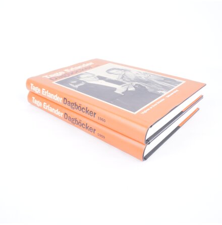 2x Tage Erlander - Dagb�cker 1959 &amp; 1960 - Utgivna av Sven Erlander - Biografier &amp; Memoarer