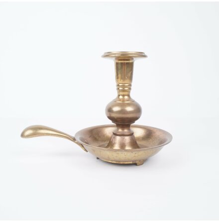 �ldre ljusstake i m�ssing - Vintage