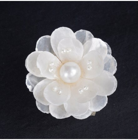 Capiz - Handgjorda servettringar av sn�ckskal - 12st - Br�llopsdukning