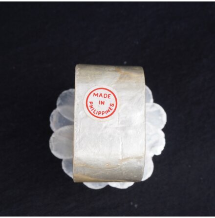 Capiz - Handgjorda servettringar av sn�ckskal - 12st - Br�llopsdukning