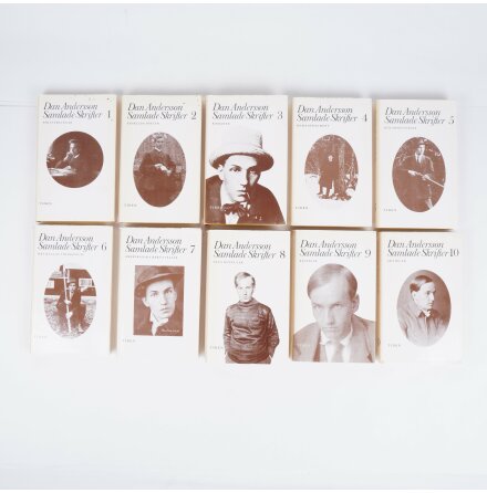 Bokpaket - Dan Andersson - Samlade Skrifter 1 - 10 - Inbundna bcker