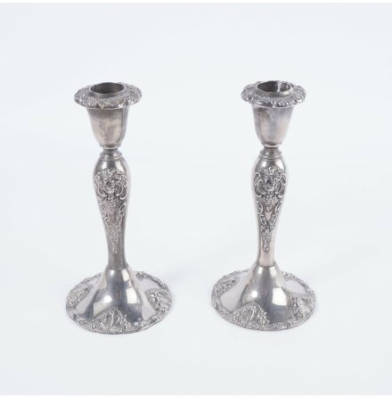 Godinger - Ljusstakar -Nysilver - 1 Par - Hjd 20cm