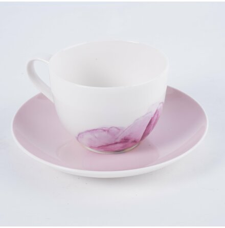 Villeroy &amp; Boch - Rose Garden - Kopp med fat - 1st