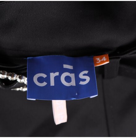 Cras - Svart kort kjol med b�lte - stl. 34