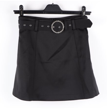 Cras - Svart kort kjol med b�lte - stl. 34