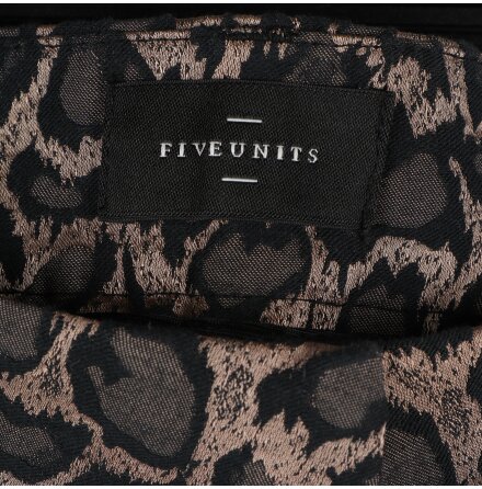 Fiveunits - Clara Crop - Leopardm�nstrad byxa - stl. 27
