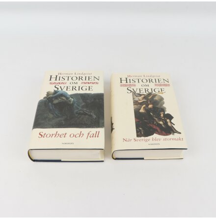 Bokpaket - Historien om Sverige del 3-4 - Herman Lindqvist - Samhlle &amp; Historia 