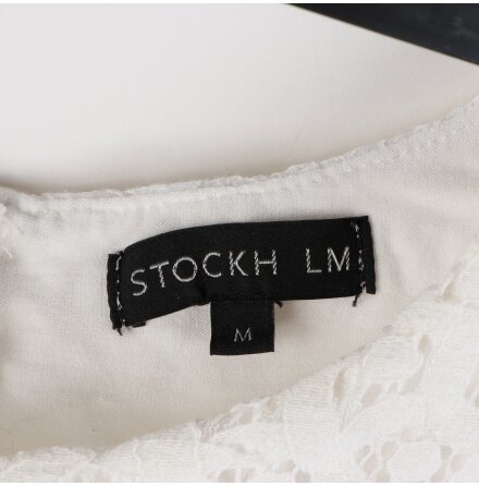 Stockh lm - &quot;Anne lace top&quot; - Vit spetstopp - stl.M