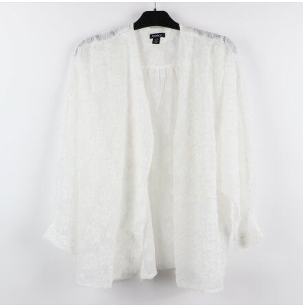 Boohoo - Vit tunn kofta - stl.40
