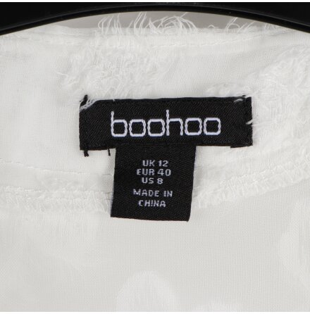 Boohoo - Vit tunn kofta - stl.40