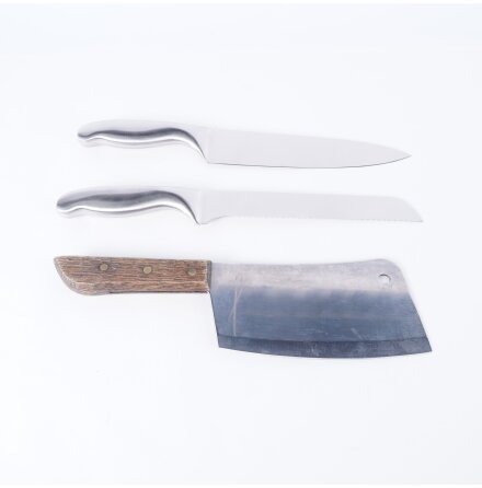 Twin Fish - K�ttyxa + 2st k�ksknivar