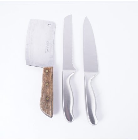 Twin Fish - K�ttyxa + 2st k�ksknivar