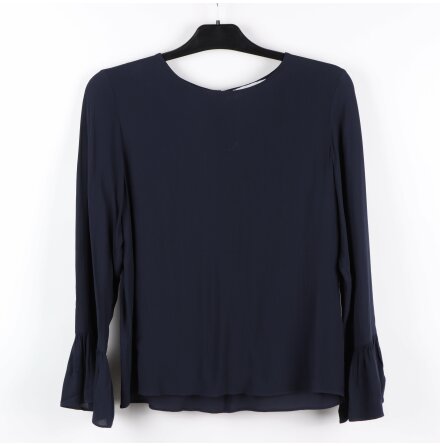 Samsoe &amp; Samsoe - Mrkbl blus med klockade rmar- stl.M