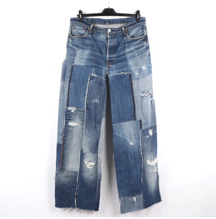 REMAKE STHLM - PATCHAD DENIM BYXA